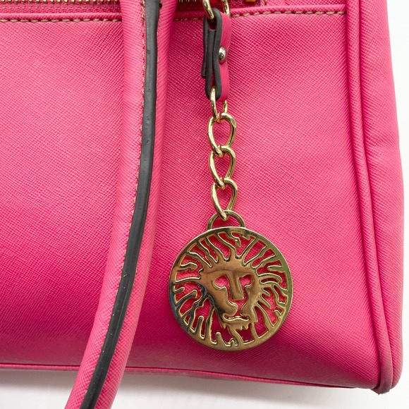 Anne Klein Satchel Shoulder Bag Girly Pink Satchel Y2K Polished Elle Coquette - Picture 4 of 16